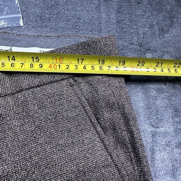 Crosby & Howard Wool Dress Pants Mens 38x30 Tweed Plaid Trousers Tollegno 1900 - Picture 8 of 10